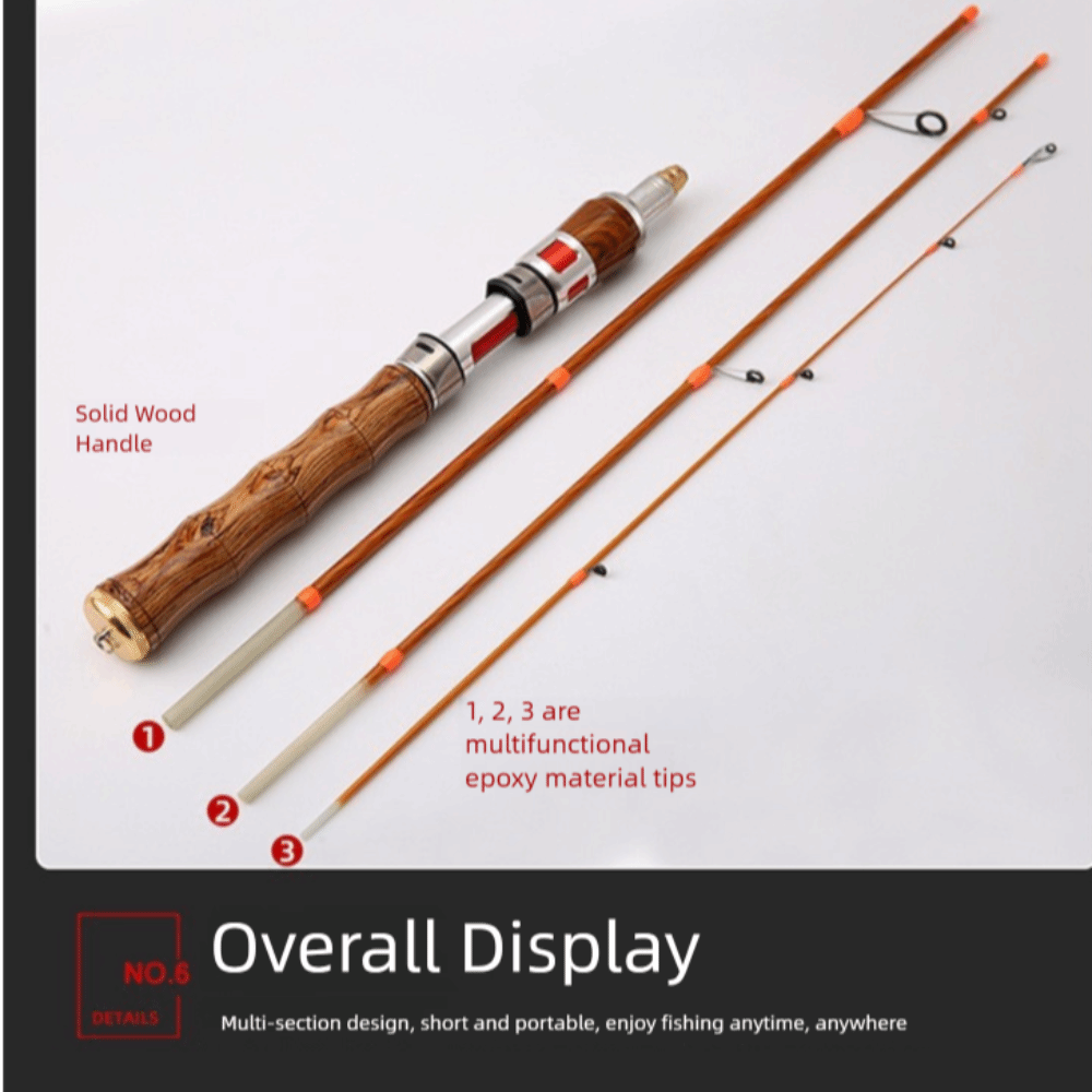 4 Sections Spinning Fishing Ro - Fishing Rod Carbon Fiber review and price