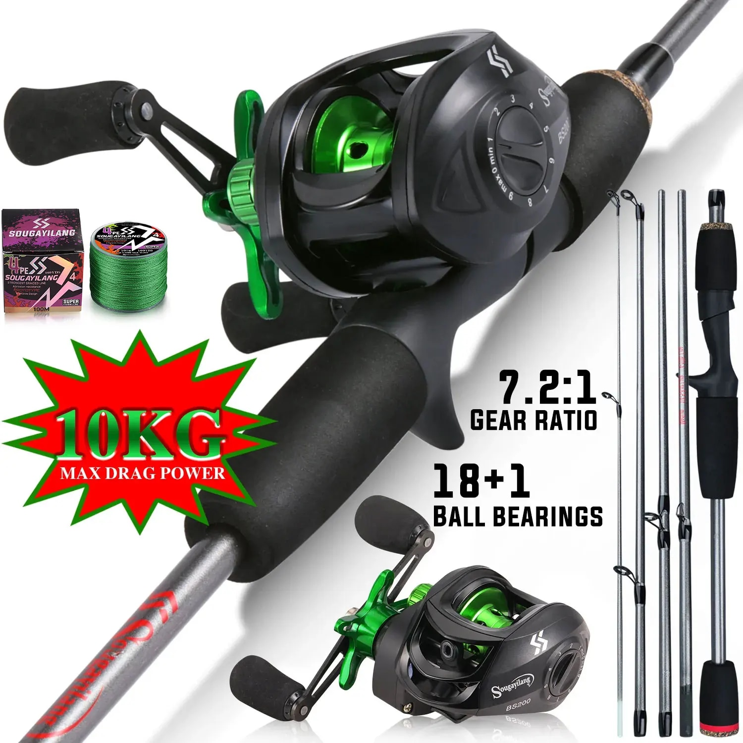 Sougayilang Fishing Rod Combo  - Fishing Rod Carbon Fiber review and price