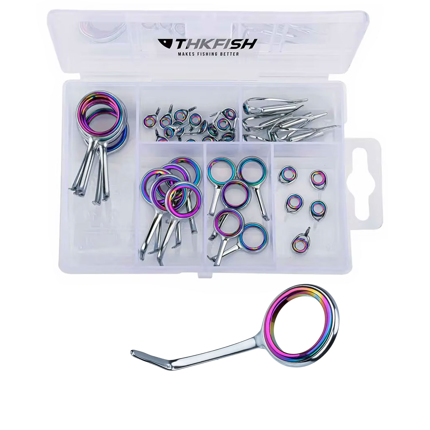 40pcs Colorful Fishing Rod Gui - Fishing Rod Tip Replacement review and price